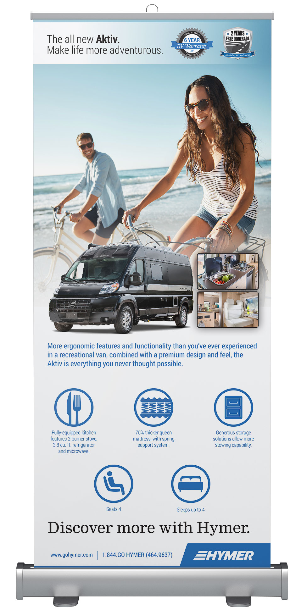 The all new Aktiv banner stand