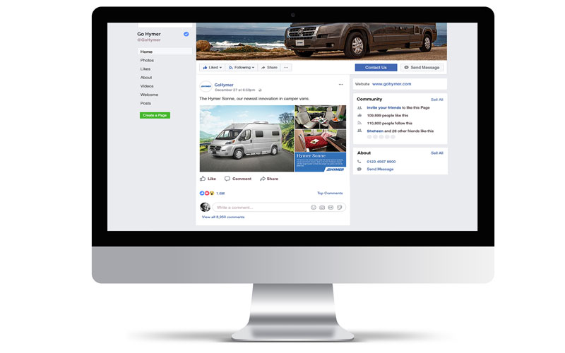 Hymer Facebook banner