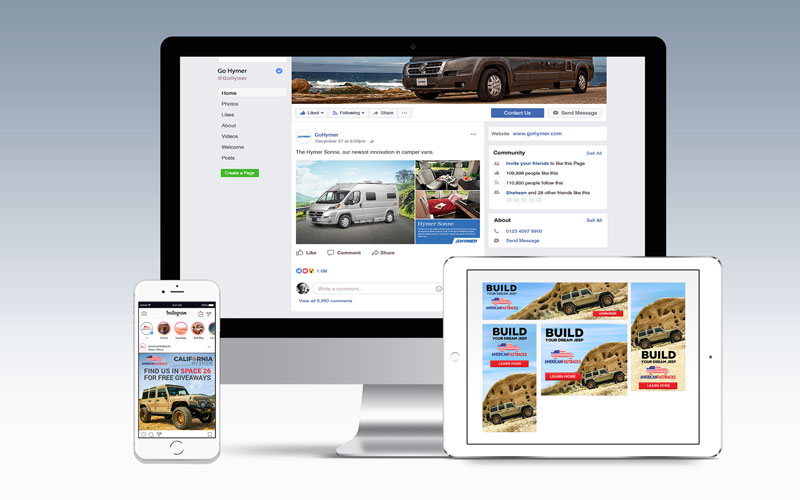 Web and social banners